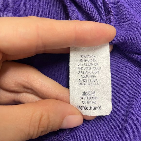 Voll Embroidered Purple Tunic Dress - Picture 5 of 5